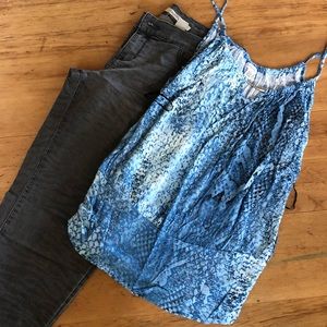 Calvin Klein blue tank top